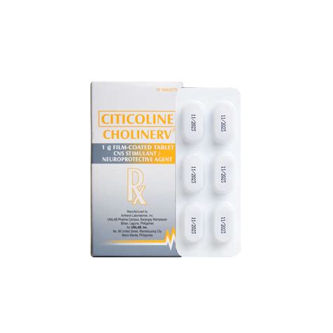 Buy Rx: Cholinerv 1 g Tablet Online .